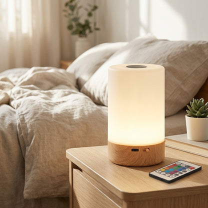 Touchbeam™ Rechargeable Touch Table Lamp in a calm home setting