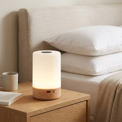 Touchbeam™ Rechargeable Touch Table Lamp, styled close view