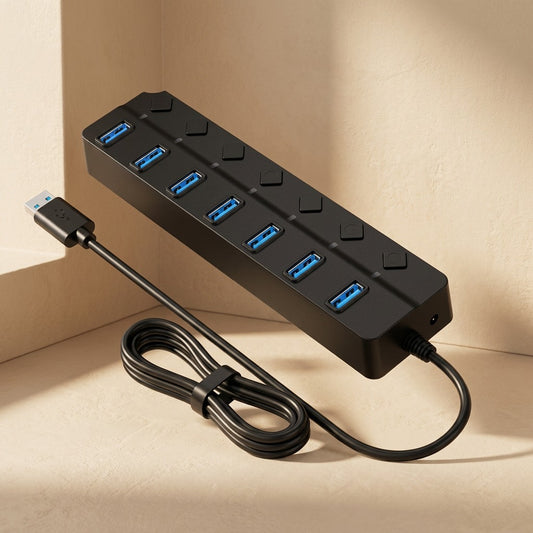 Sevenport™ USB 3.0 Seven-Port Hub
