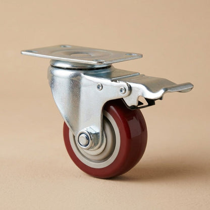 Stoproll™ Polyurethane Caster Wheel With Brake, material and detail close-up