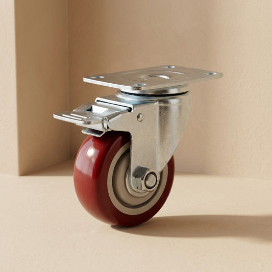 Stoproll™ Polyurethane Caster Wheel With Brake