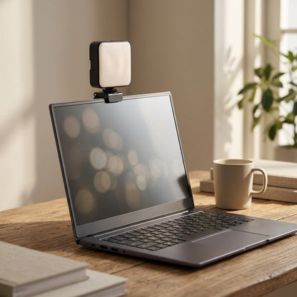 Facebeam™ Video Conferencing Fill Light, styled close view