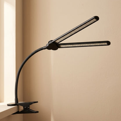 Twinshine™ Double-Head LED Desk Lamp, material and detail close-up