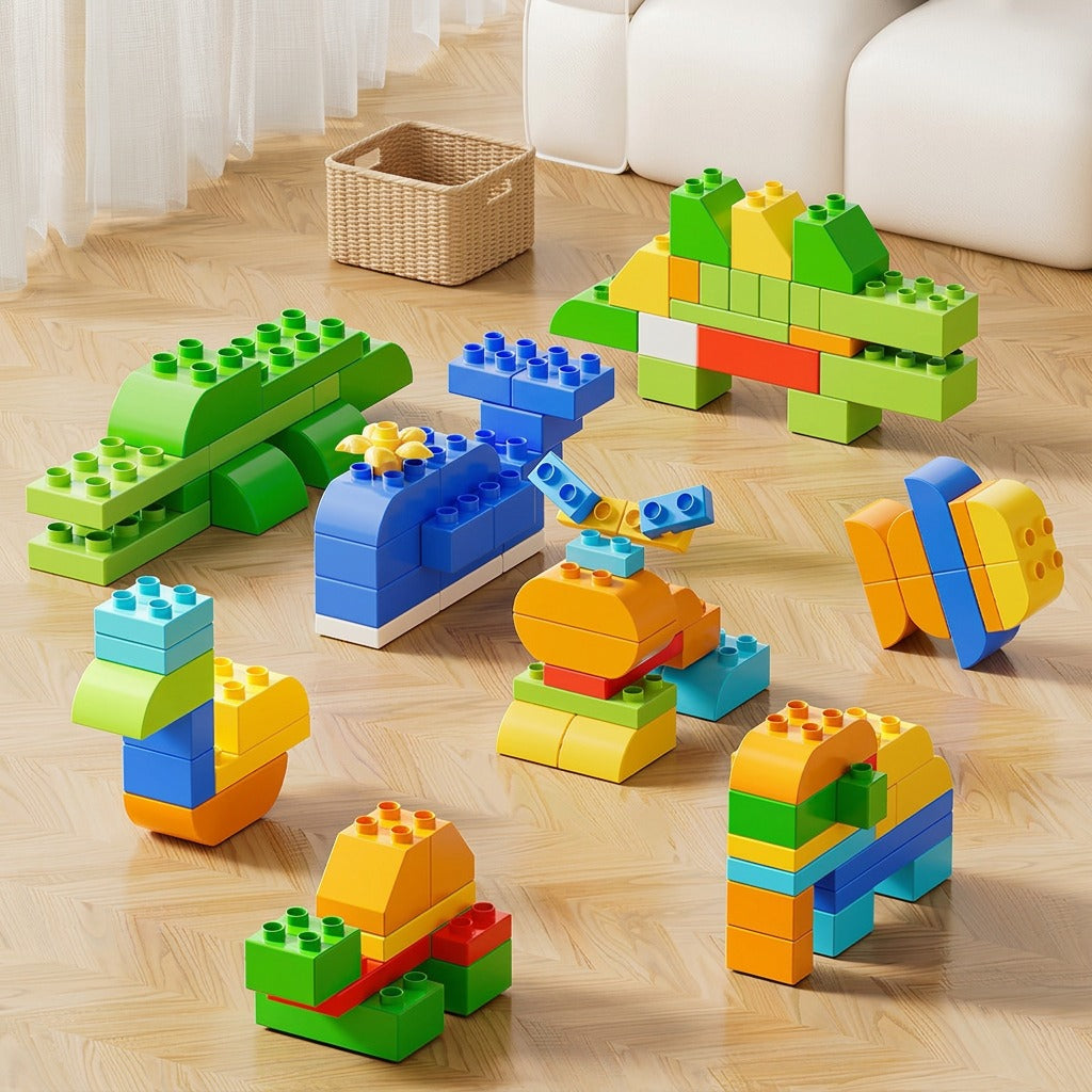 Buildjoy™ Large Building Blocks for Kids, styled close view