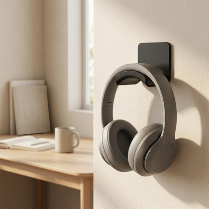 Headrest™ Silicone Headphone Stand, styled close view