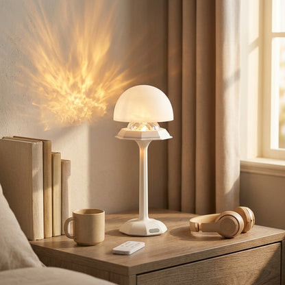 Watersheen™ Water Ripple Table Lamp With Remote, styled close view