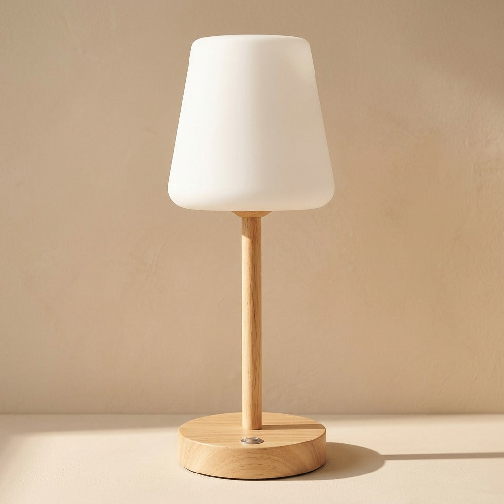 Wineglow™ Wine Glass Table Lamp With Touch Switch, material and detail close-up