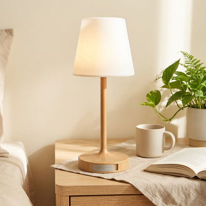 Wineglow™ Wine Glass Table Lamp With Touch Switch in a calm home setting