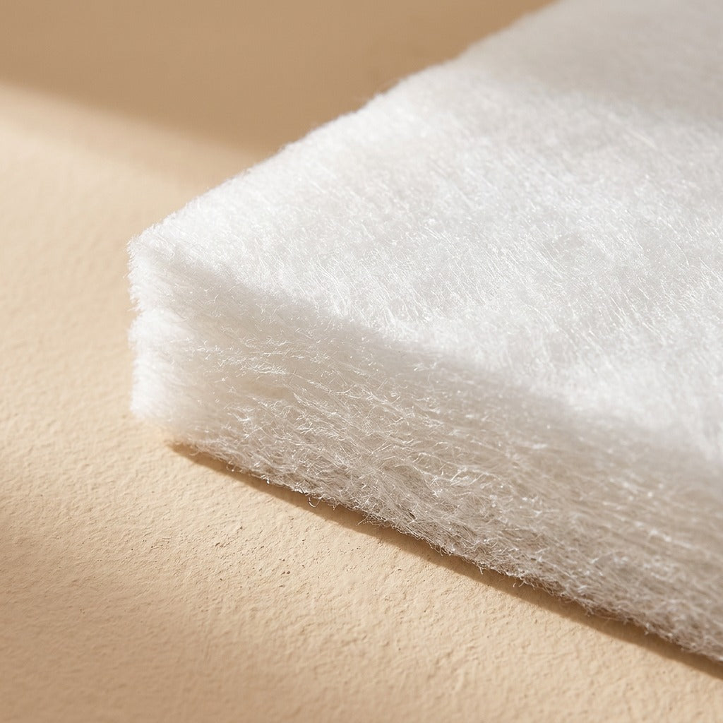 Echoveil™ Polyester Fiber Soundproofing Cotton, material and detail close-up