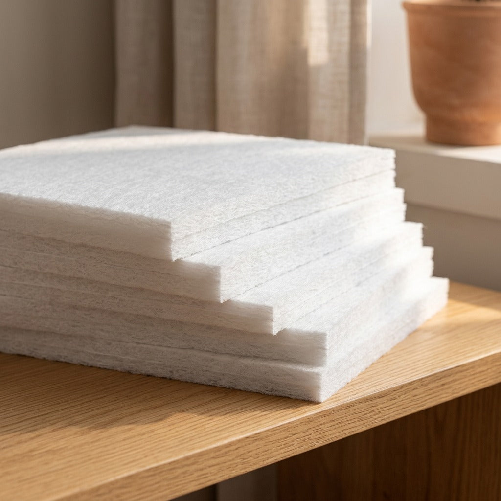 Echoveil™ Polyester Fiber Soundproofing Cotton, styled close view