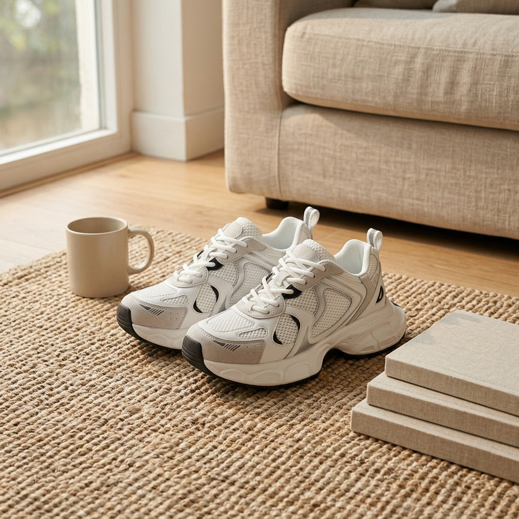 Lightmesh™ Lightweight Mesh Running Shoes for Women, styled close view