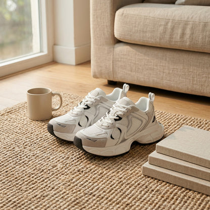 Lightmesh™ Lightweight Mesh Running Shoes for Women, styled close view
