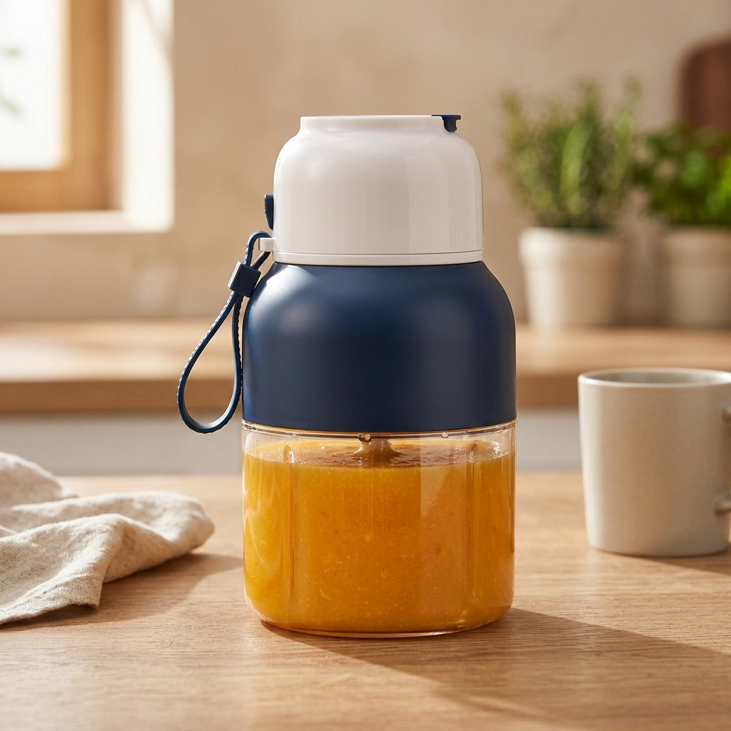 Freshgo™ Portable Rechargeable Juice Machine, styled close view