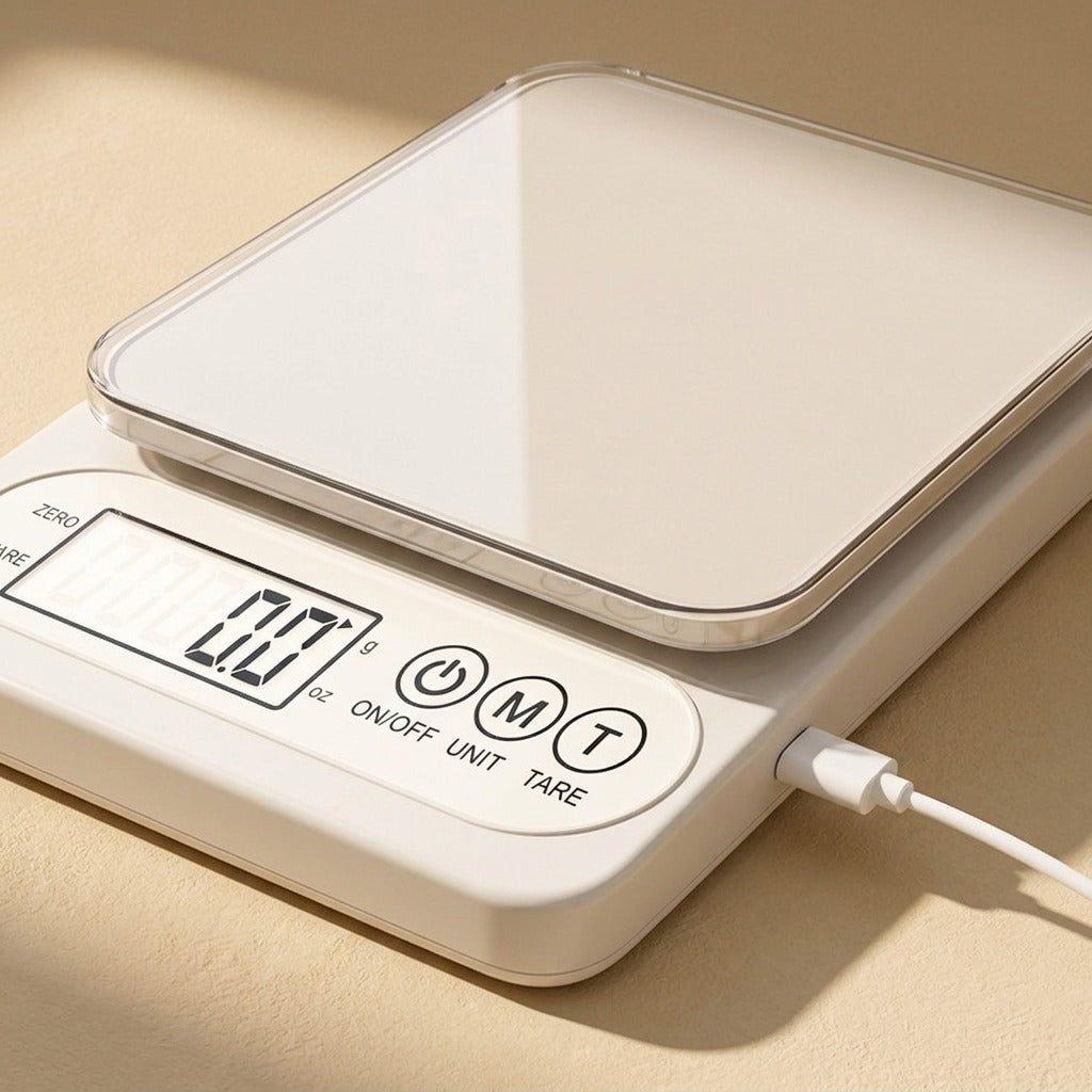 Dishgram™ Kitchen Electronic Food Scale, material and detail close-up