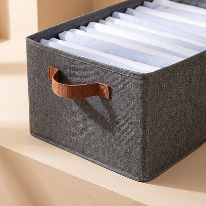 Clothfold™ Foldable Fabric Clothing Storage Box, material and detail close-up