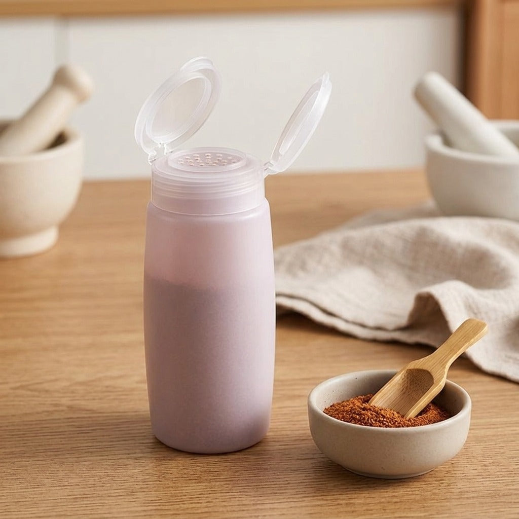 Herbshake™ Plastic Solid Seasoning Bottle, styled close view