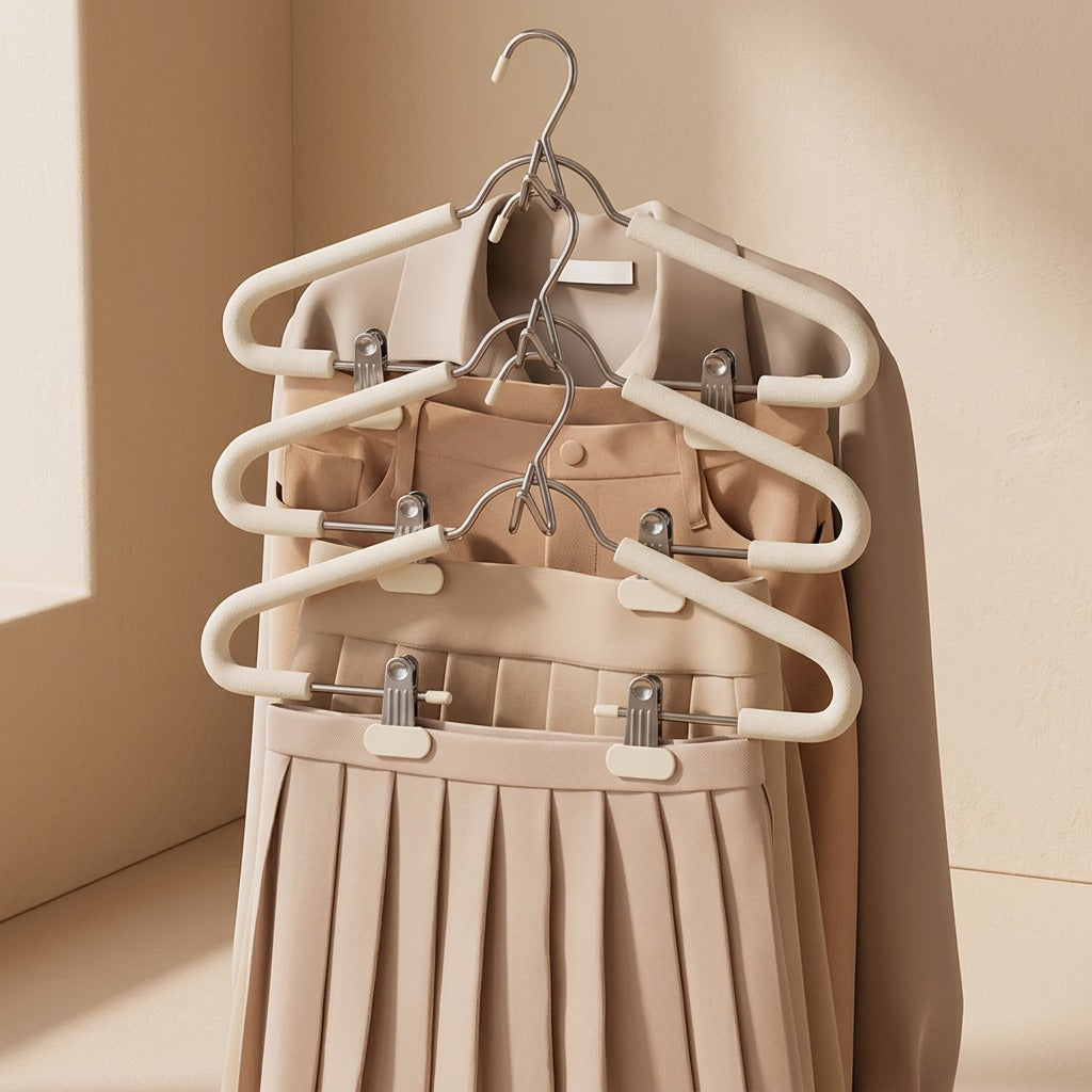 Clipcushion™ Sponge Clothes Hanger With Clips