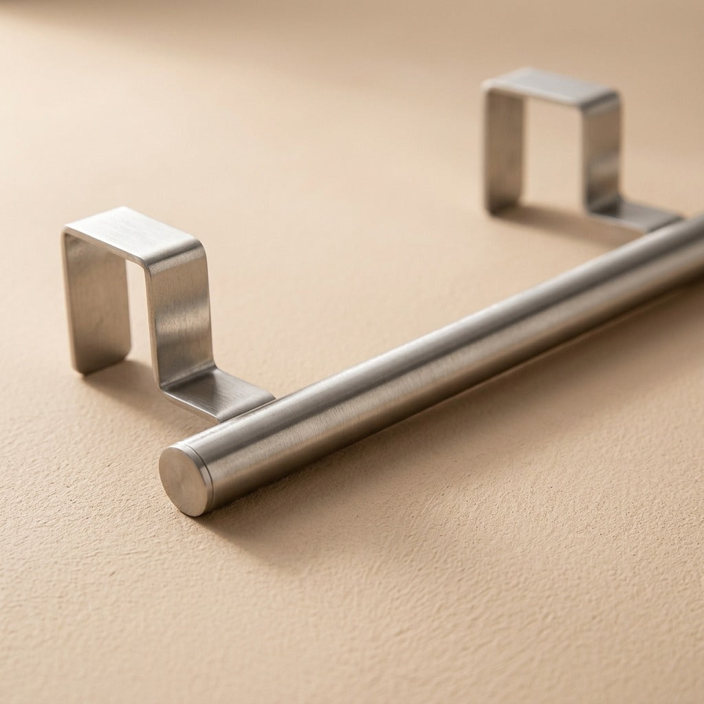 Towelrest™ Stainless Steel Bathroom Towel Bar, material and detail close-up