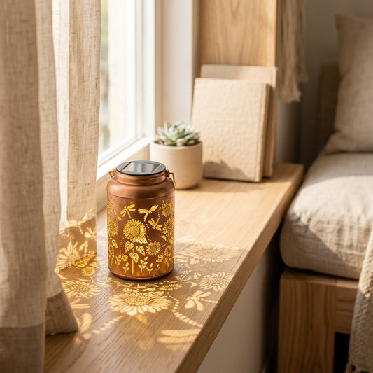 Sunflower™ Sunflower Garden Decorative Solar LED Light in a calm home setting