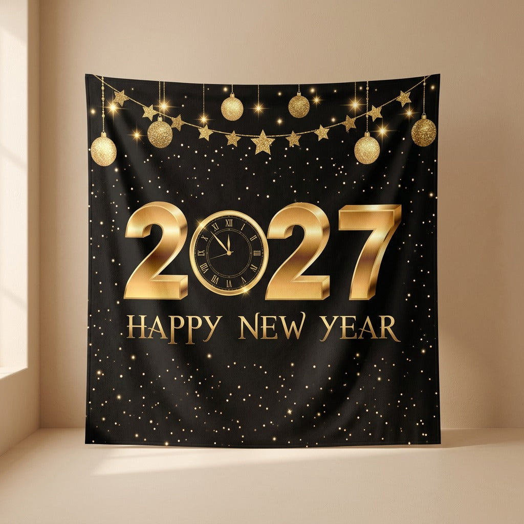 Backdropjoy™ Polyester New Year Backdrop Cloth