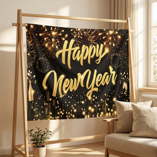 Backdropjoy™ Polyester New Year Backdrop Cloth in a calm home setting