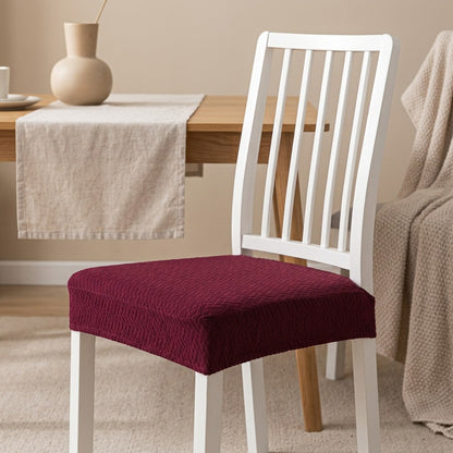Seatloom™ T-Shaped Jacquard Chair Cover, styled close view