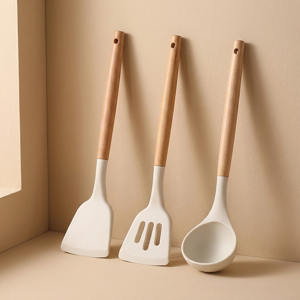 Spoonstir™ Silicone Spatula and Soup Spoon