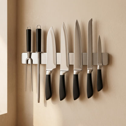 Bladeback™ Stainless Steel Magnetic Knife Holder