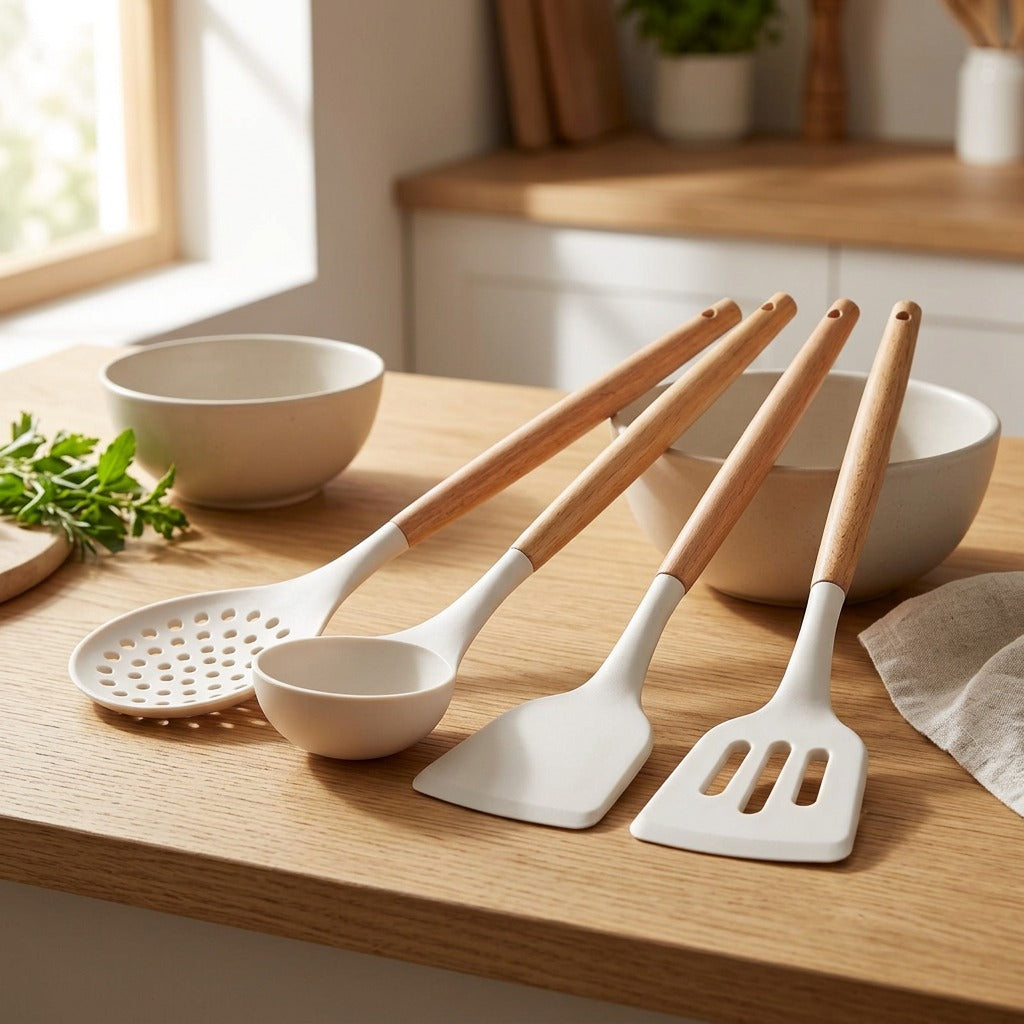 Tendermix™ Silicone Kitchen Utensil Set, styled close view