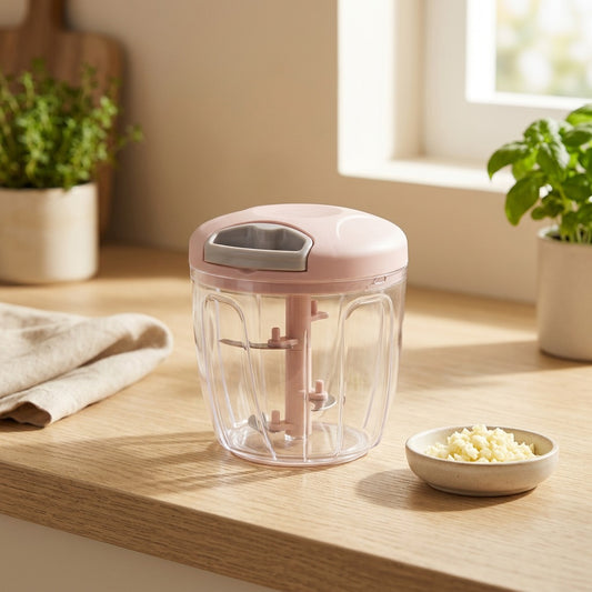 Crushclove™ Manual Garlic Crusher in a calm home setting