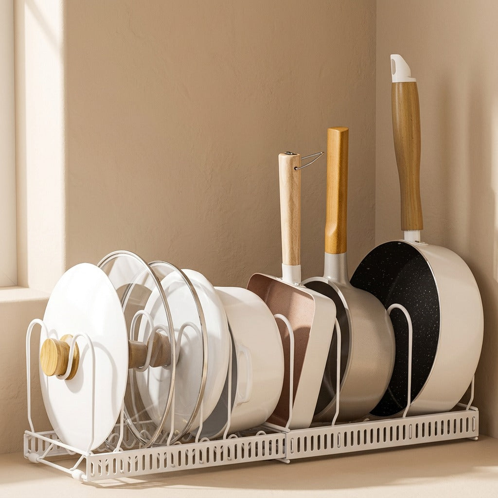 Lidglide™ Retractable Pot Lid Storage Rack