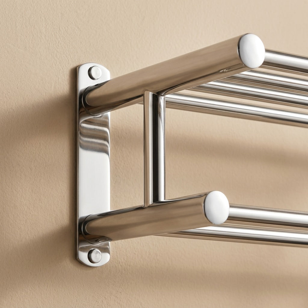 Dryrail™ Stainless Steel Bathroom Towel Rack, material and detail close-up