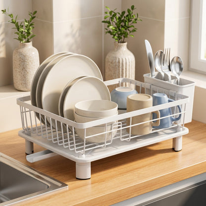 Ironnest™ Small Iron Dish Rack, styled close view