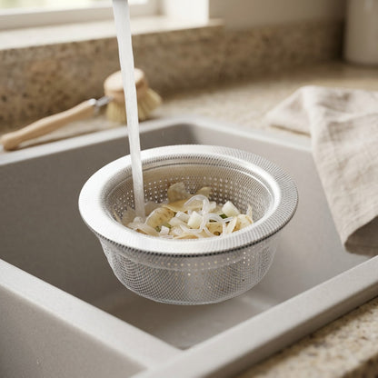 Drainmesh™ Nylon Sink Drain Filter Net, styled close view