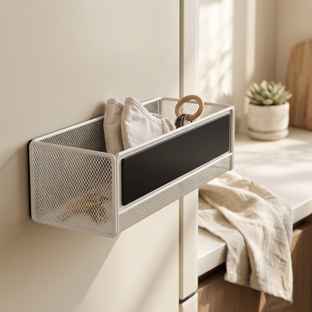 Magnetrest™ Magnetic Carbon Steel Storage Rack, styled close view