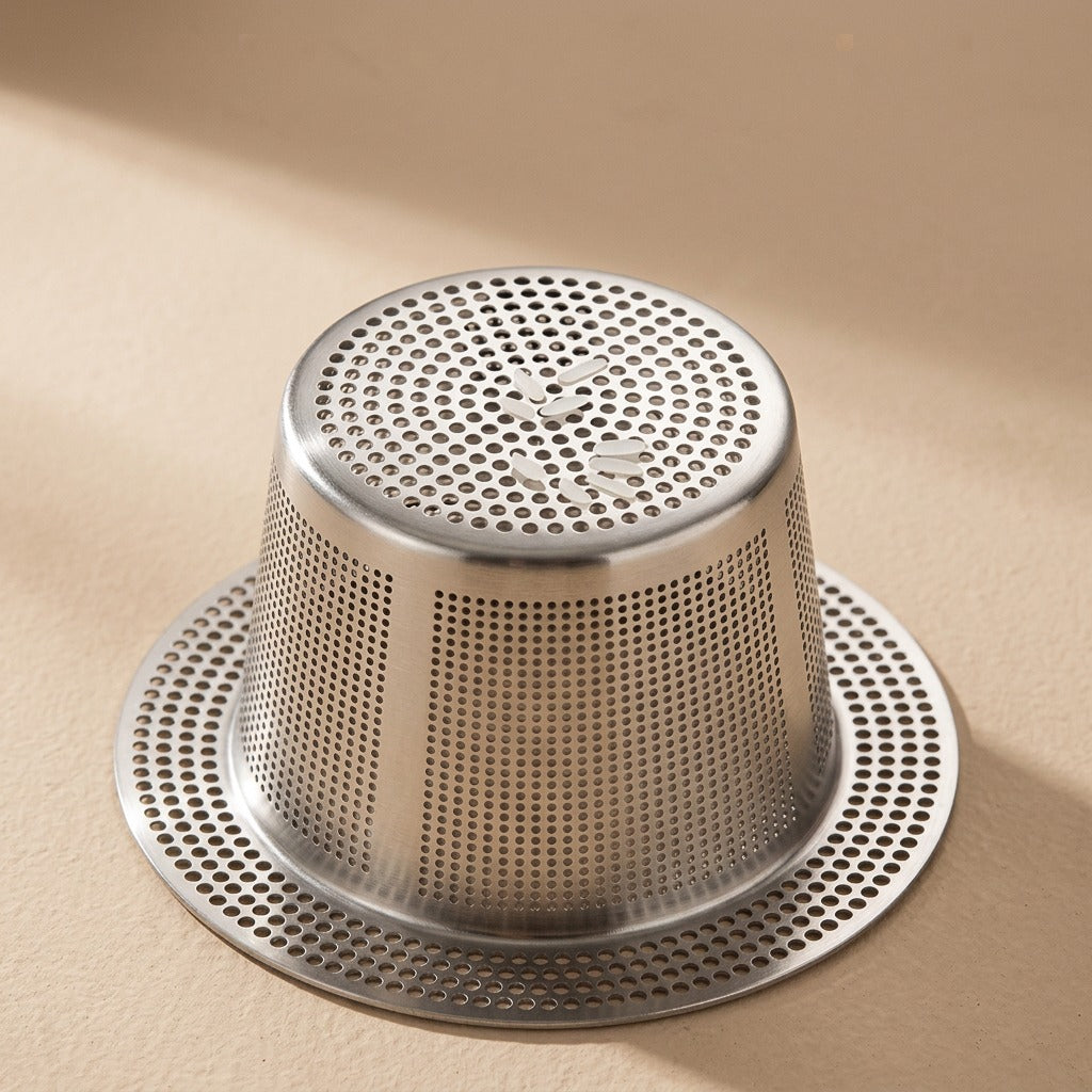 Scrapwell™ Stainless Steel Sink Drain Strainer Basket, material and detail close-up