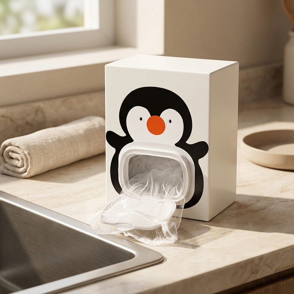 Rinseloop™ Polyester Kitchen Sink Filter Net, styled close view