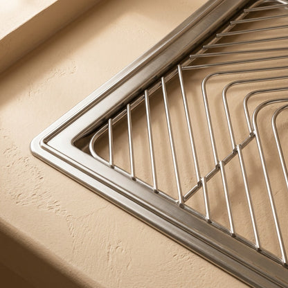 Driprest™ Stainless Steel Sink Drain Rack, material and detail close-up