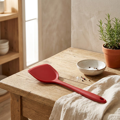 Heatflip™ High Temperature Silicone Spatula in a calm home setting