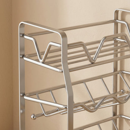 Spicestow™ Stainless Steel Countertop Spice Rack, material and detail close-up