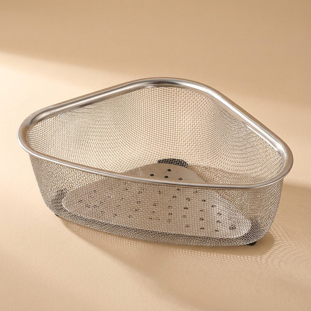 Sinkcup™ Stainless Steel Sink Drain Basket, material and detail close-up