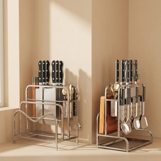 Knifeline™ Stainless Steel Countertop Knife Rack