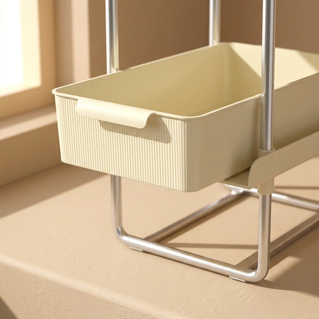 Slidebin™ Plastic Desktop Storage Box Drawer, material and detail close-up