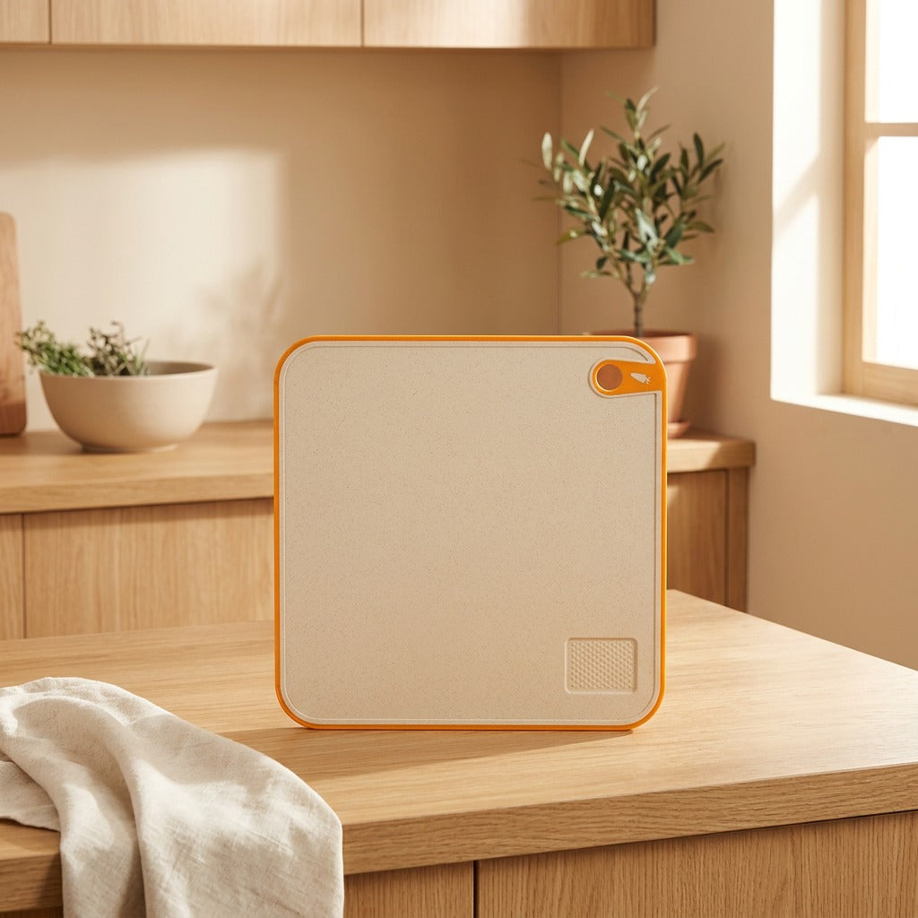 Chopwell™ Plastic Kitchen Cutting Board in a calm home setting