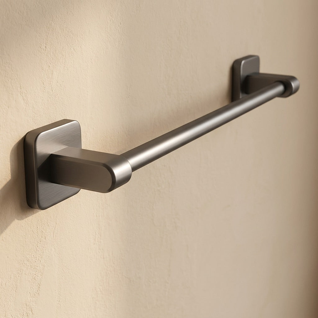 Towelreach™ Bathroom Towel Wall Rack, material and detail close-up