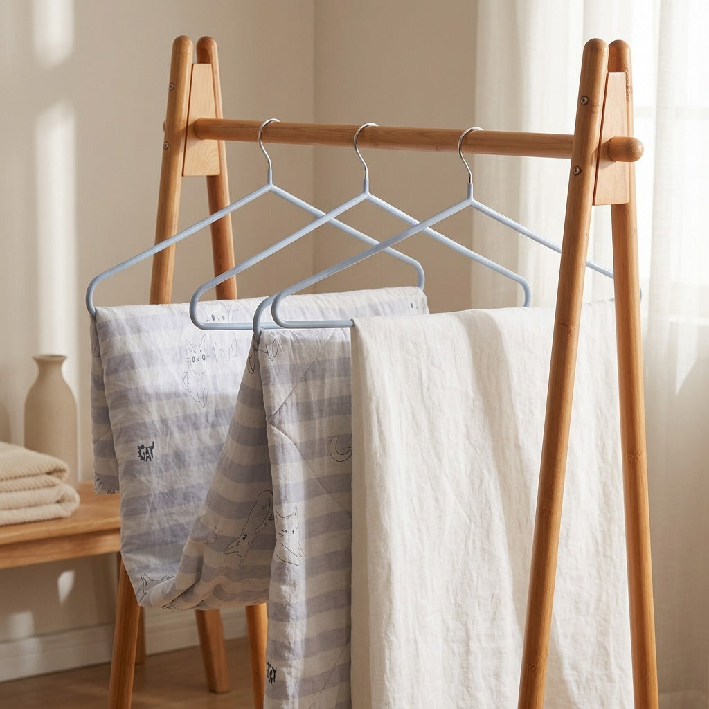 Sheetdry™ Clothes Drying Rack for Bed Sheets, styled close view