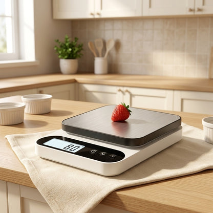 Gramflip™ Digital Food Scale With Unit Conversion in a calm home setting