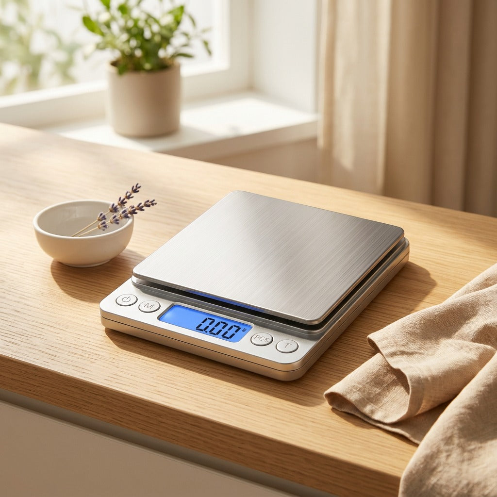 Panweigh™ Electronic Kitchen Food Scale in a calm home setting
