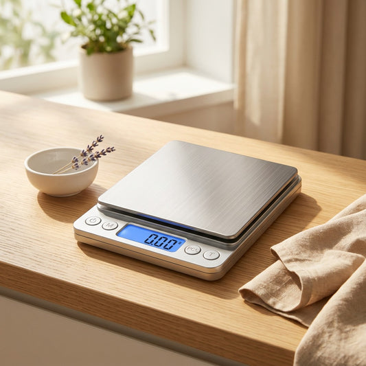 Panweigh™ Electronic Kitchen Food Scale in a calm home setting