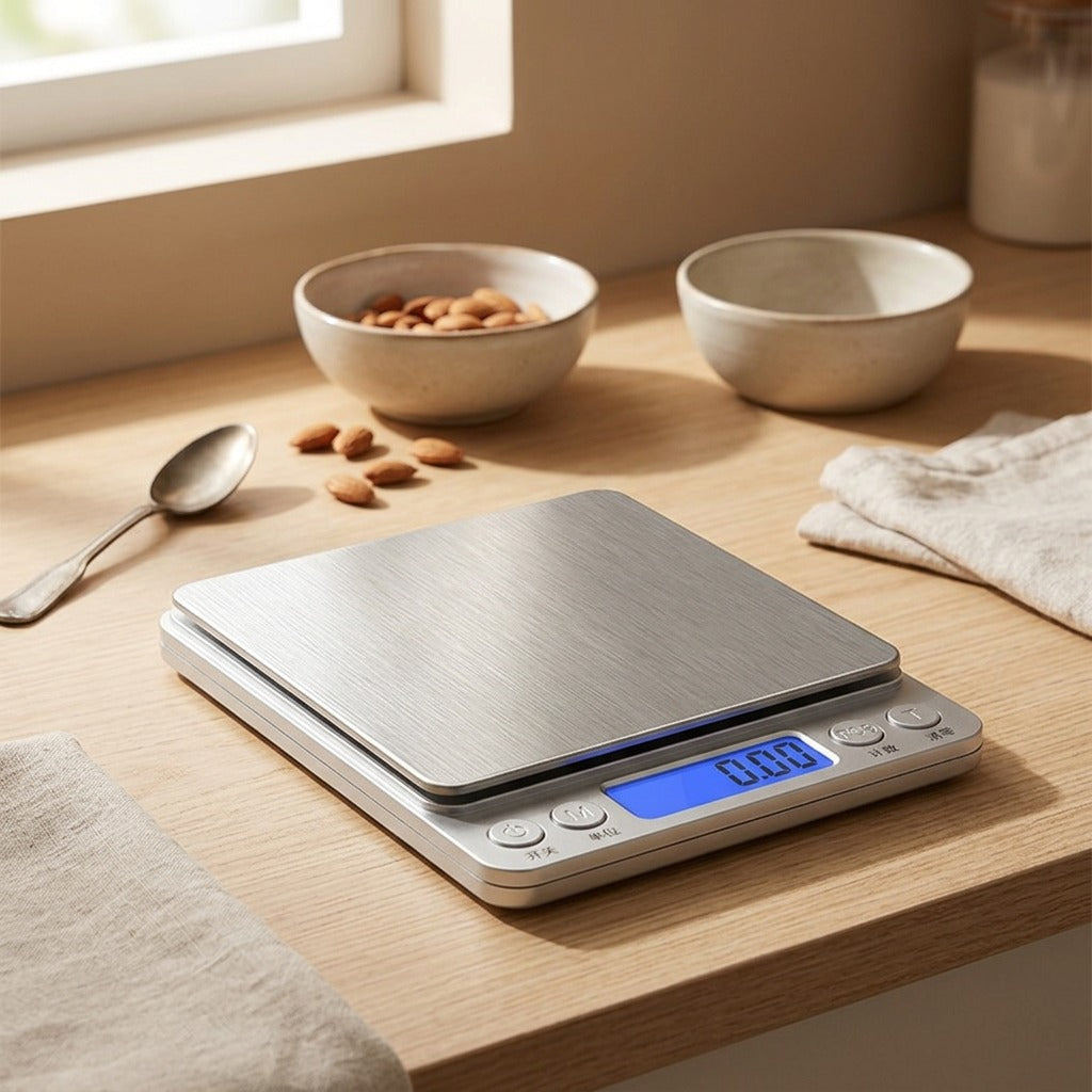 Panweigh™ Electronic Kitchen Food Scale, styled close view